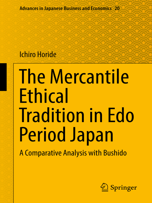 Cover image for The Mercantile Ethical Tradition in Edo Period Japan